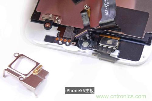 土豪金iPhone 5S拆解：內(nèi)部結(jié)構(gòu)升級(jí)，維修難度增加