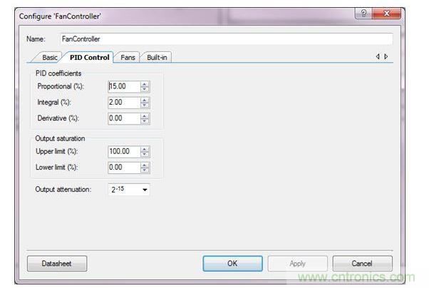 用于PSoC 3、PSoC 4與PSoC 5設計的PSoC Creator風扇控制器設計向導