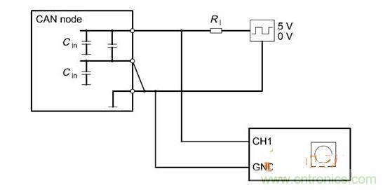  Cdiff測試原理（CANnode輸出線從上往下為CANH、CANL、GND）