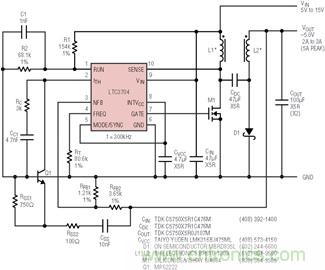 具有負反饋引腳和用于負輸出電源的高性能、單端控制器IC